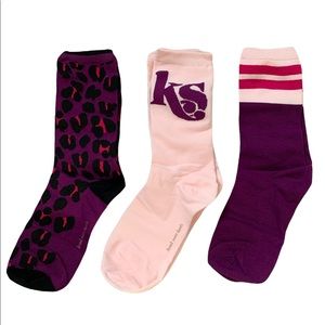 ❤️❤️❤️Kate Spade crew socks set of 3❤️❤️❤️